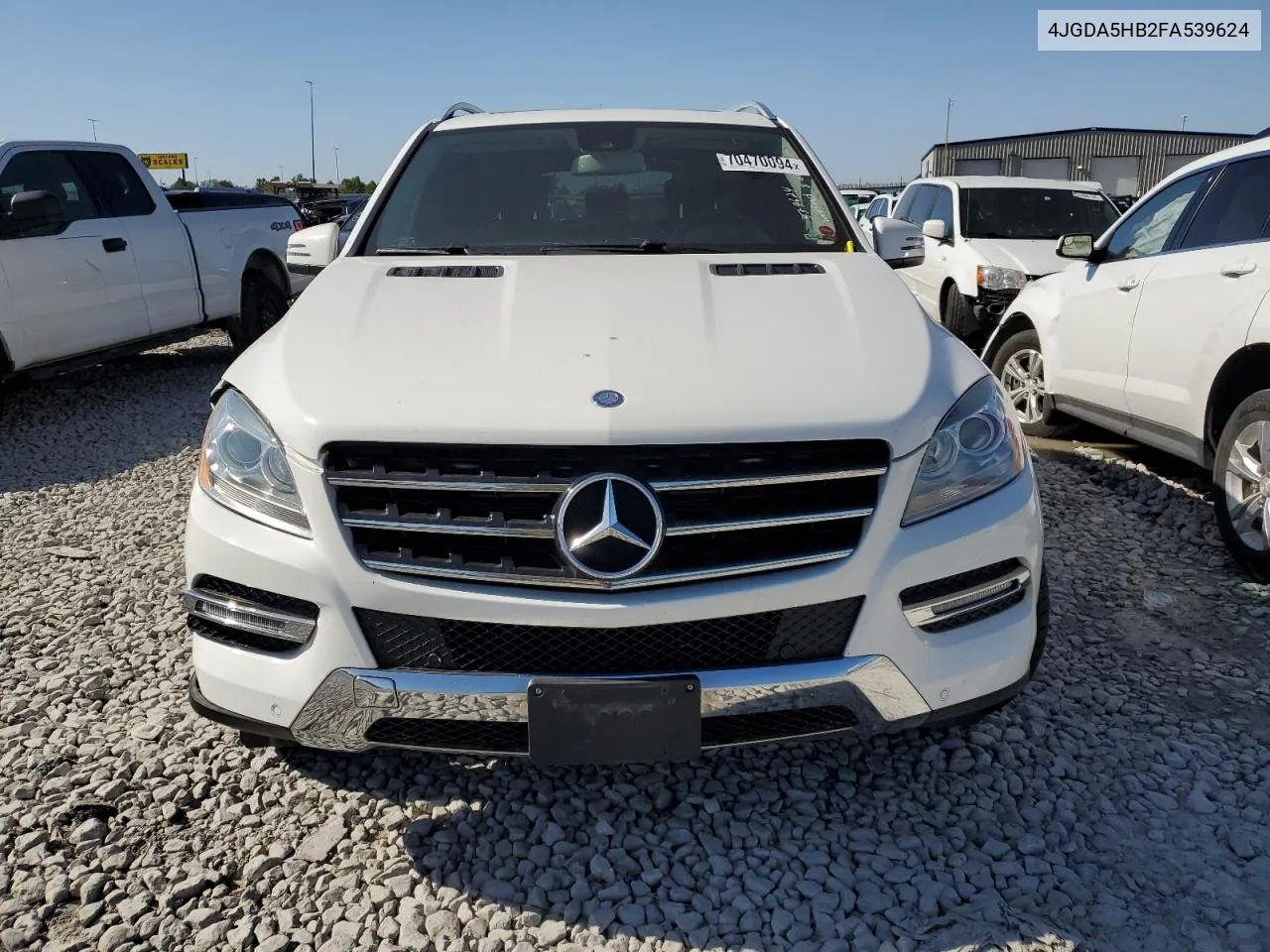 2015 Mercedes-Benz Ml 350 4Matic VIN: 4JGDA5HB2FA539624 Lot: 70470094