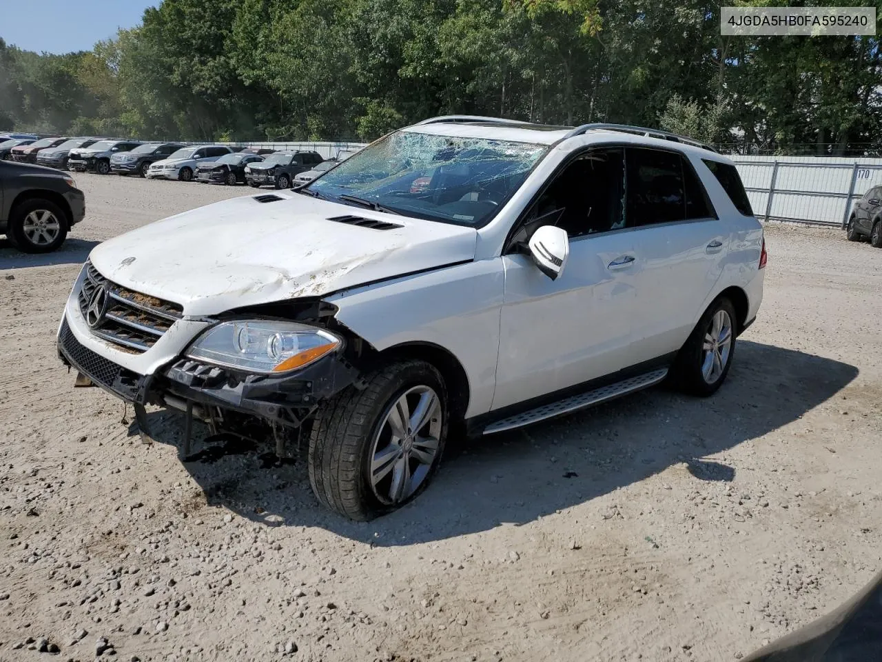 2015 Mercedes-Benz Ml 350 4Matic VIN: 4JGDA5HB0FA595240 Lot: 71546804