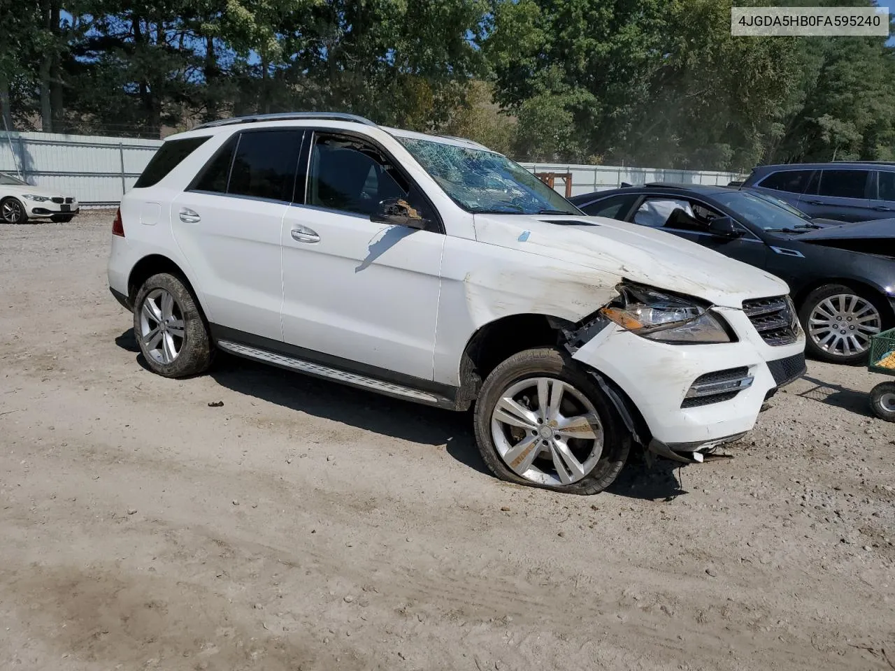 2015 Mercedes-Benz Ml 350 4Matic VIN: 4JGDA5HB0FA595240 Lot: 71546804