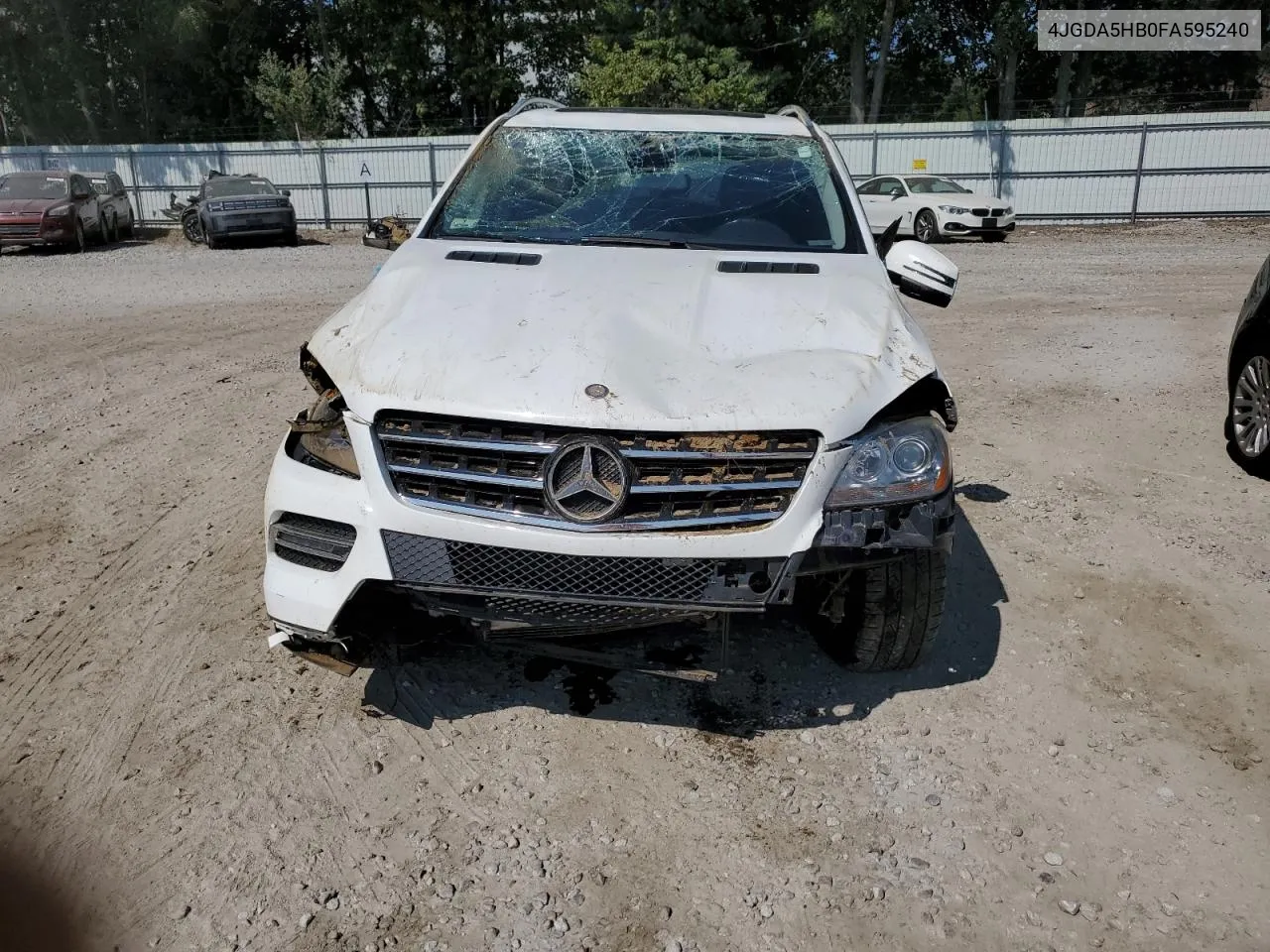 2015 Mercedes-Benz Ml 350 4Matic VIN: 4JGDA5HB0FA595240 Lot: 71546804