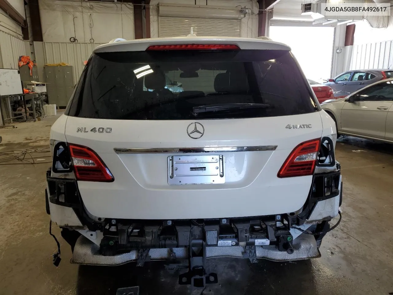 2015 Mercedes-Benz Ml 400 4Matic VIN: 4JGDA5GB8FA492617 Lot: 71809984