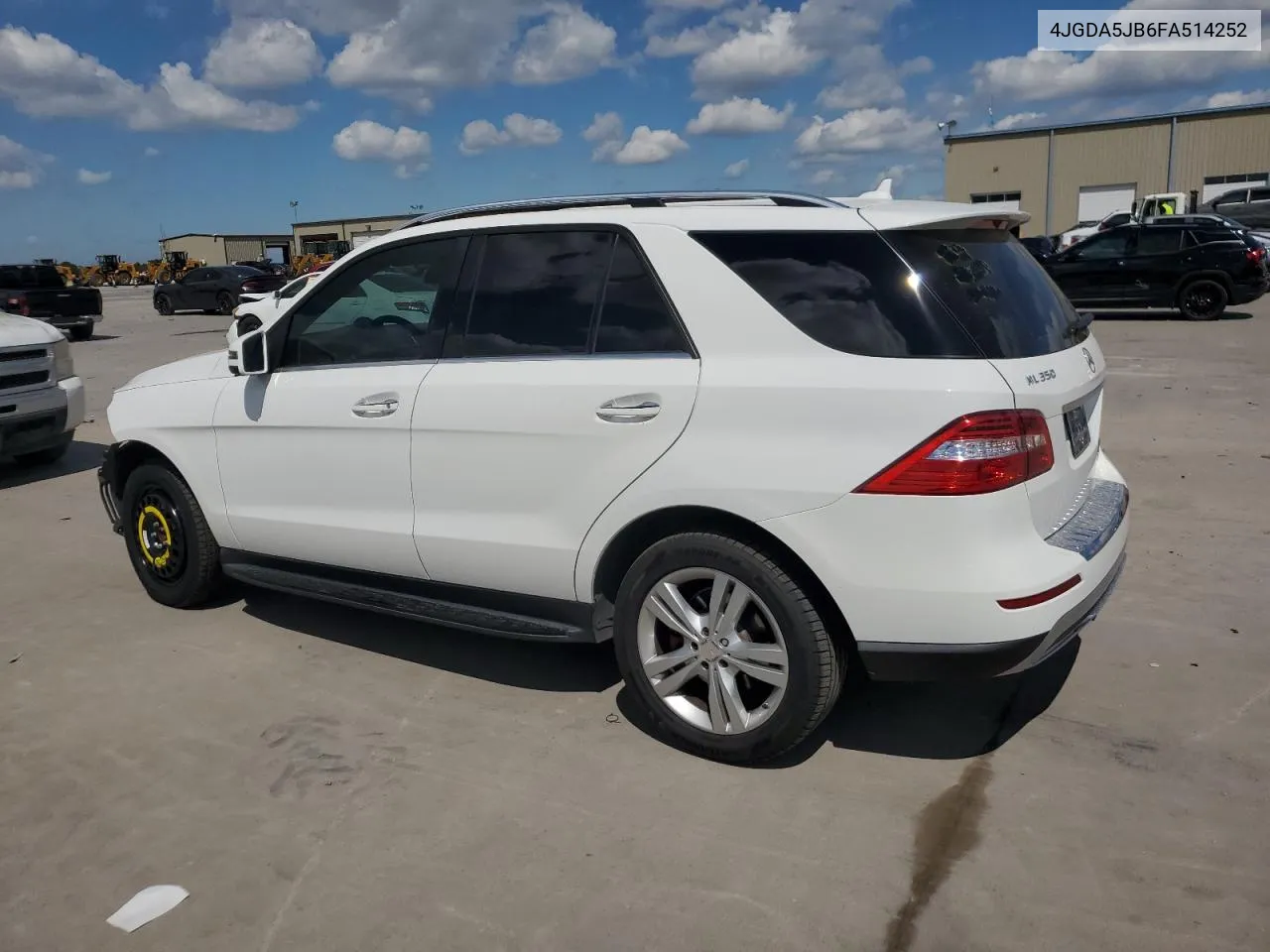 4JGDA5JB6FA514252 2015 Mercedes-Benz Ml 350