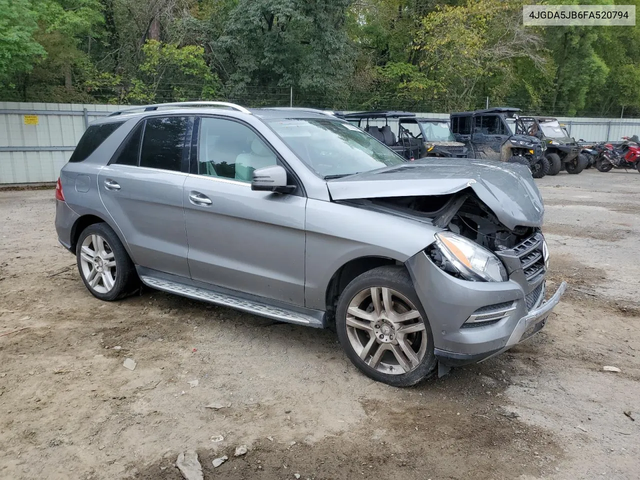 2015 Mercedes-Benz Ml 350 VIN: 4JGDA5JB6FA520794 Lot: 72050004