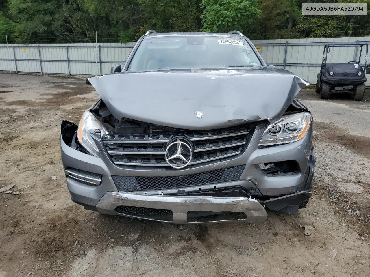 2015 Mercedes-Benz Ml 350 VIN: 4JGDA5JB6FA520794 Lot: 72050004