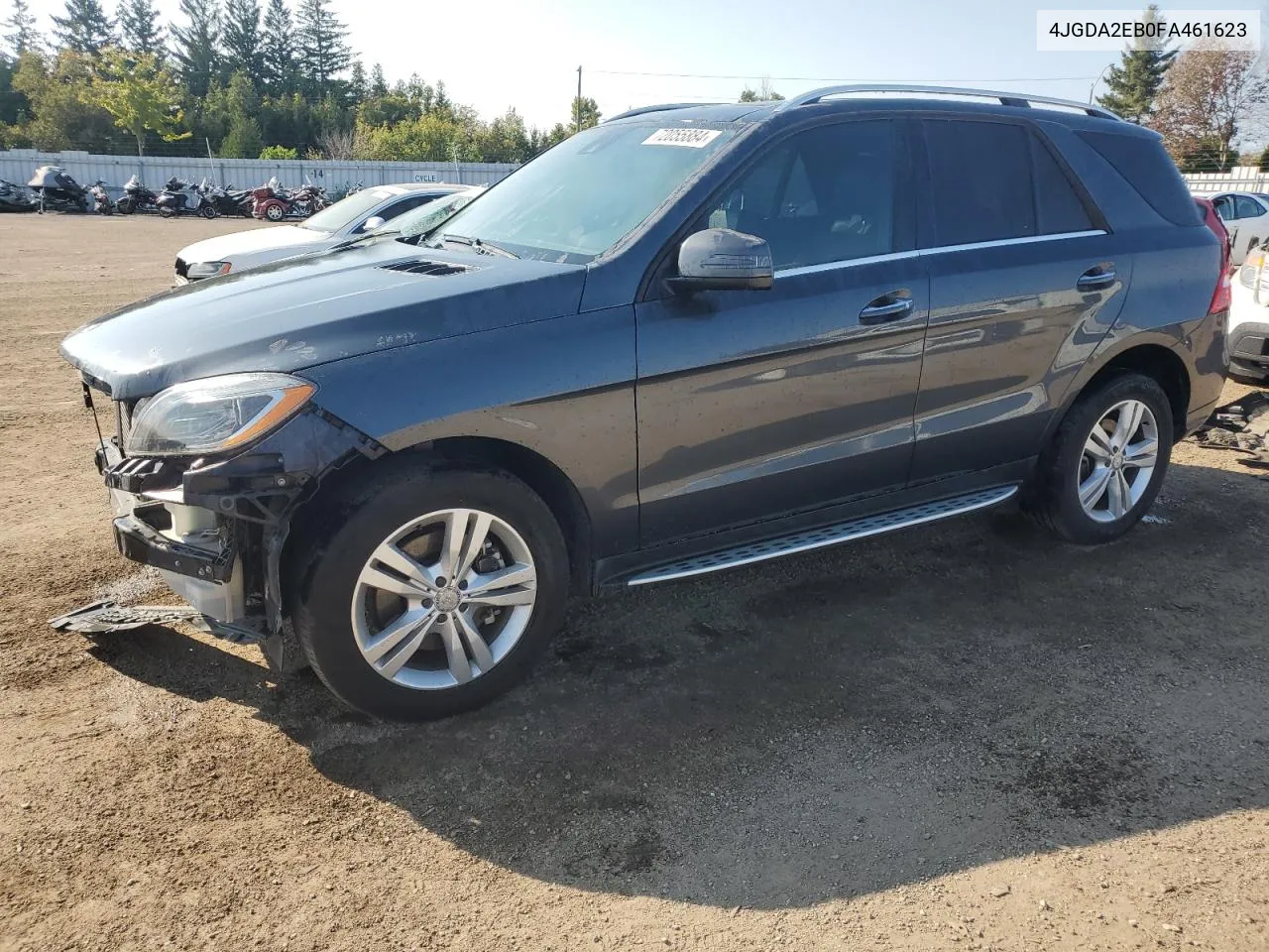 2015 Mercedes-Benz Ml 350 Bluetec VIN: 4JGDA2EB0FA461623 Lot: 72055884