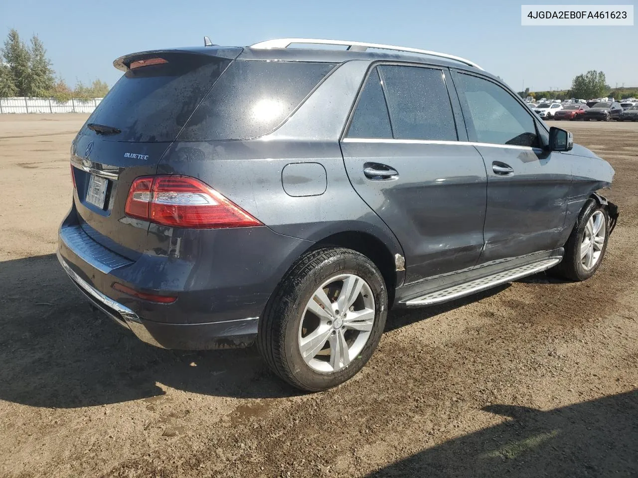 2015 Mercedes-Benz Ml 350 Bluetec VIN: 4JGDA2EB0FA461623 Lot: 72055884