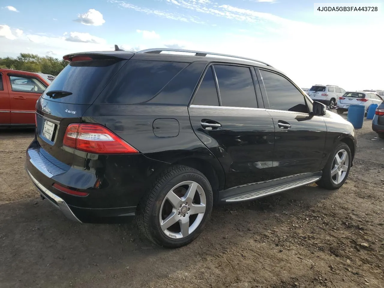 2015 Mercedes-Benz Ml 400 4Matic VIN: 4JGDA5GB3FA443728 Lot: 72453914