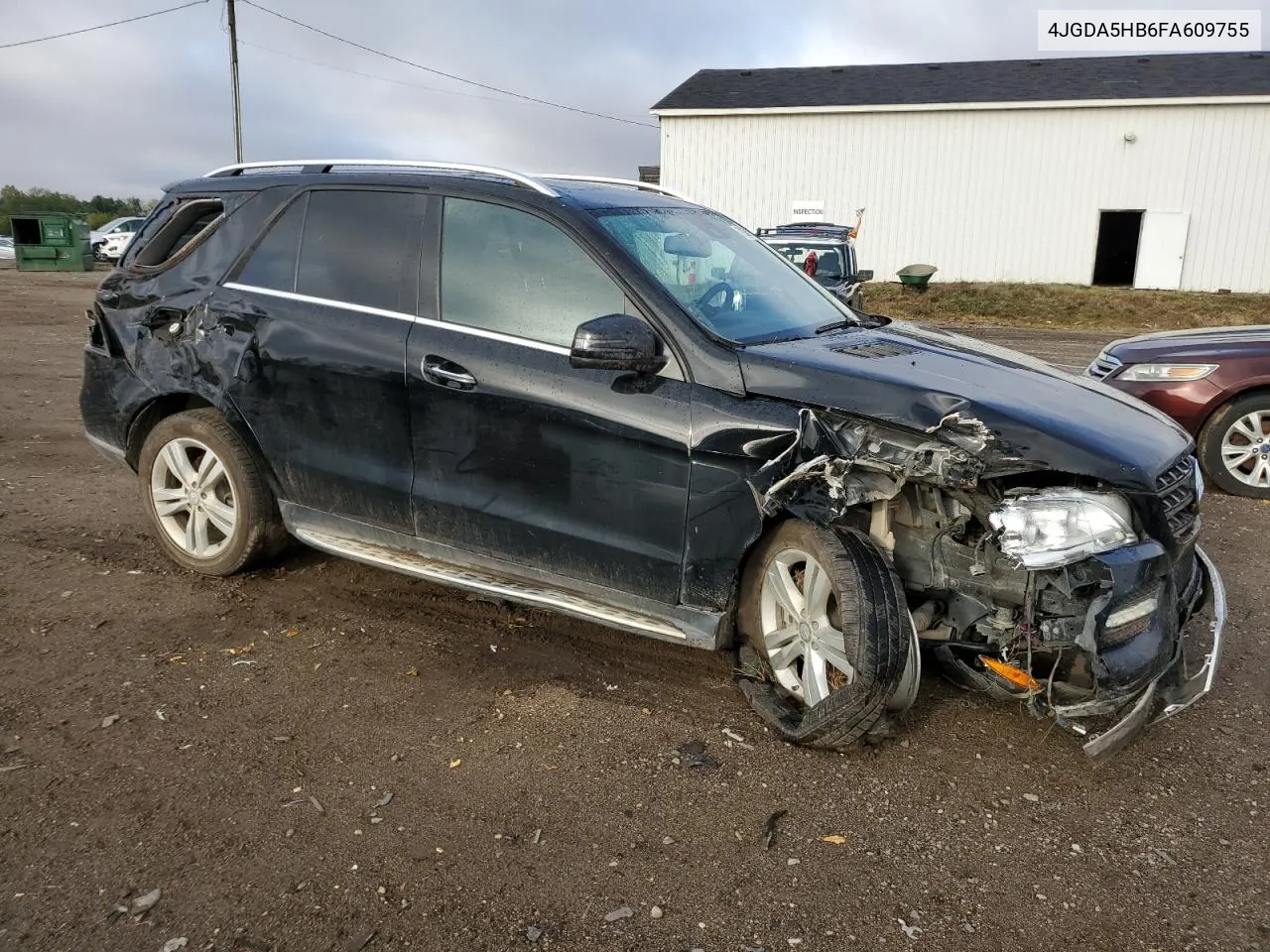 2015 Mercedes-Benz Ml 350 4Matic VIN: 4JGDA5HB6FA609755 Lot: 72830154