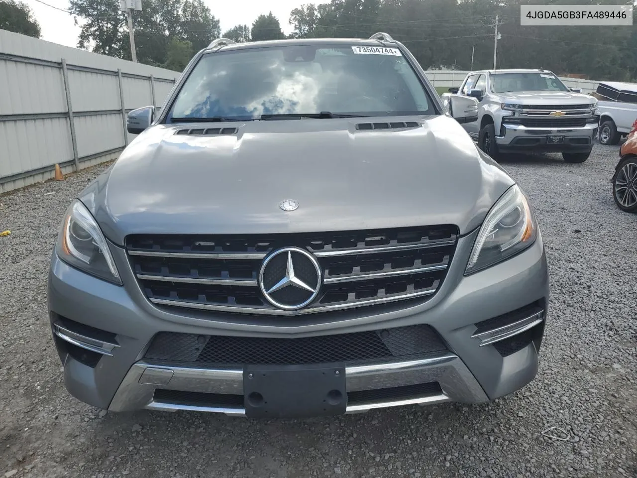 2015 Mercedes-Benz Ml 400 4Matic VIN: 4JGDA5GB3FA489446 Lot: 73504744