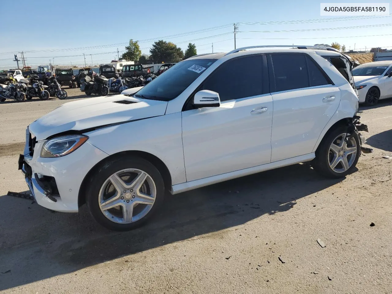 2015 Mercedes-Benz Ml 400 4Matic VIN: 4JGDA5GB5FA581190 Lot: 73603874