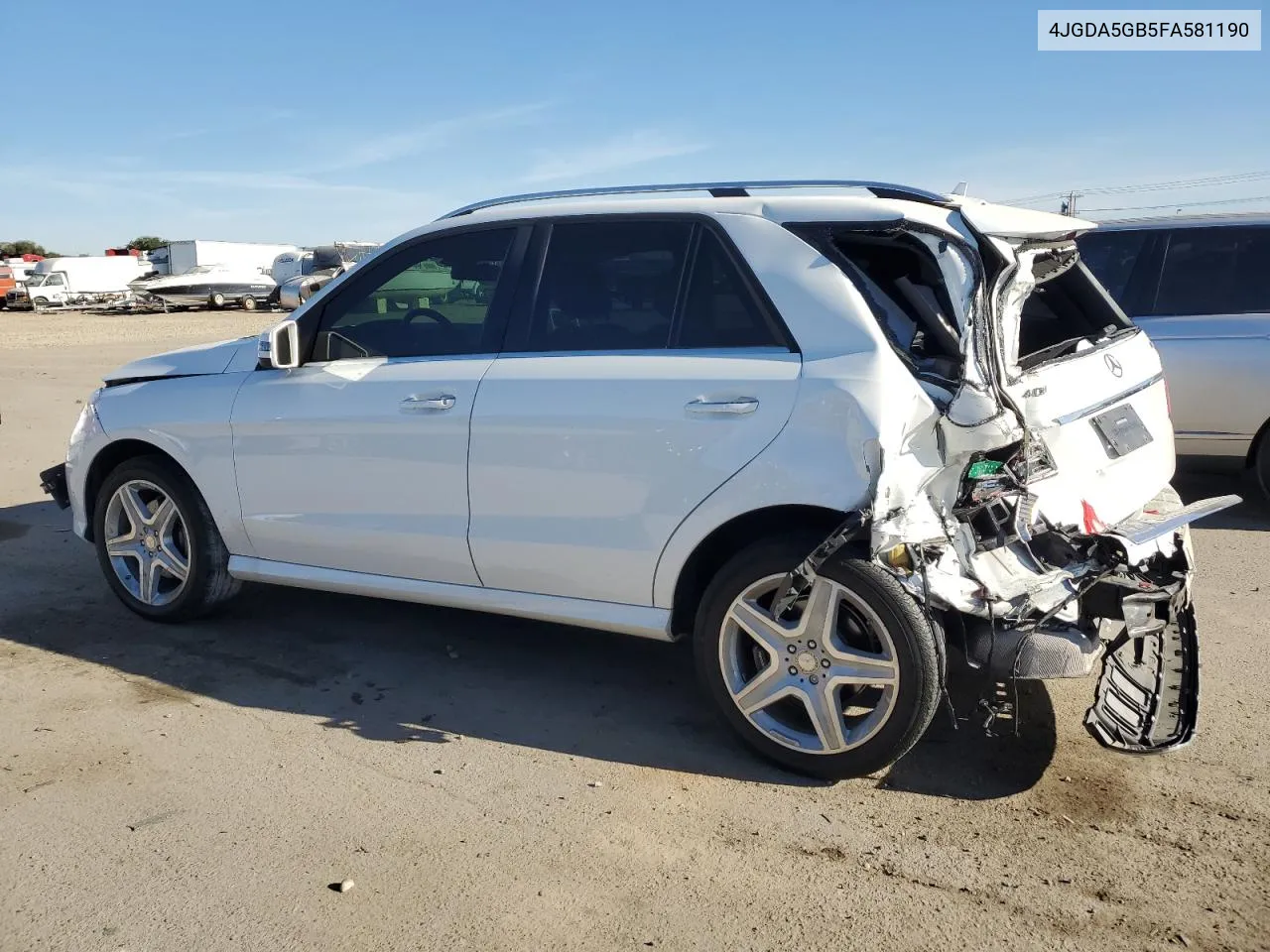 2015 Mercedes-Benz Ml 400 4Matic VIN: 4JGDA5GB5FA581190 Lot: 73603874