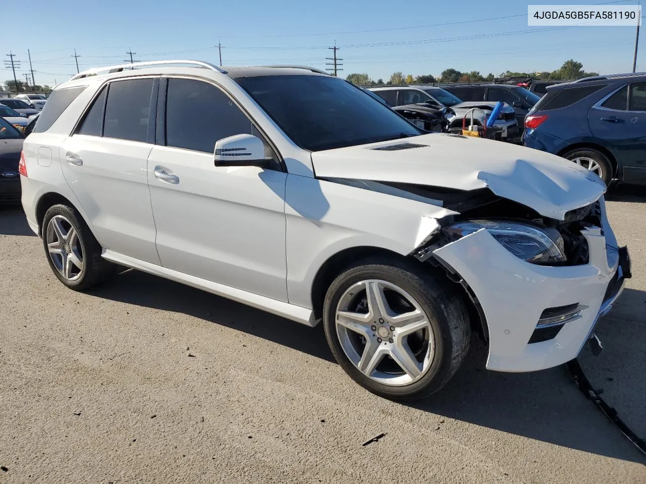 2015 Mercedes-Benz Ml 400 4Matic VIN: 4JGDA5GB5FA581190 Lot: 73603874