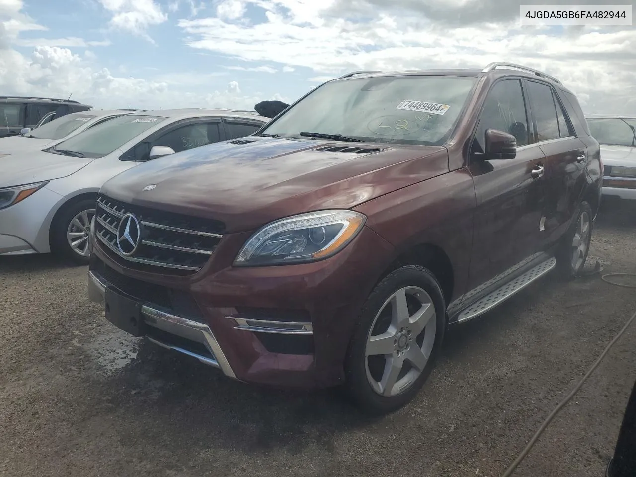 2015 Mercedes-Benz Ml 400 4Matic VIN: 4JGDA5GB6FA482944 Lot: 74489964