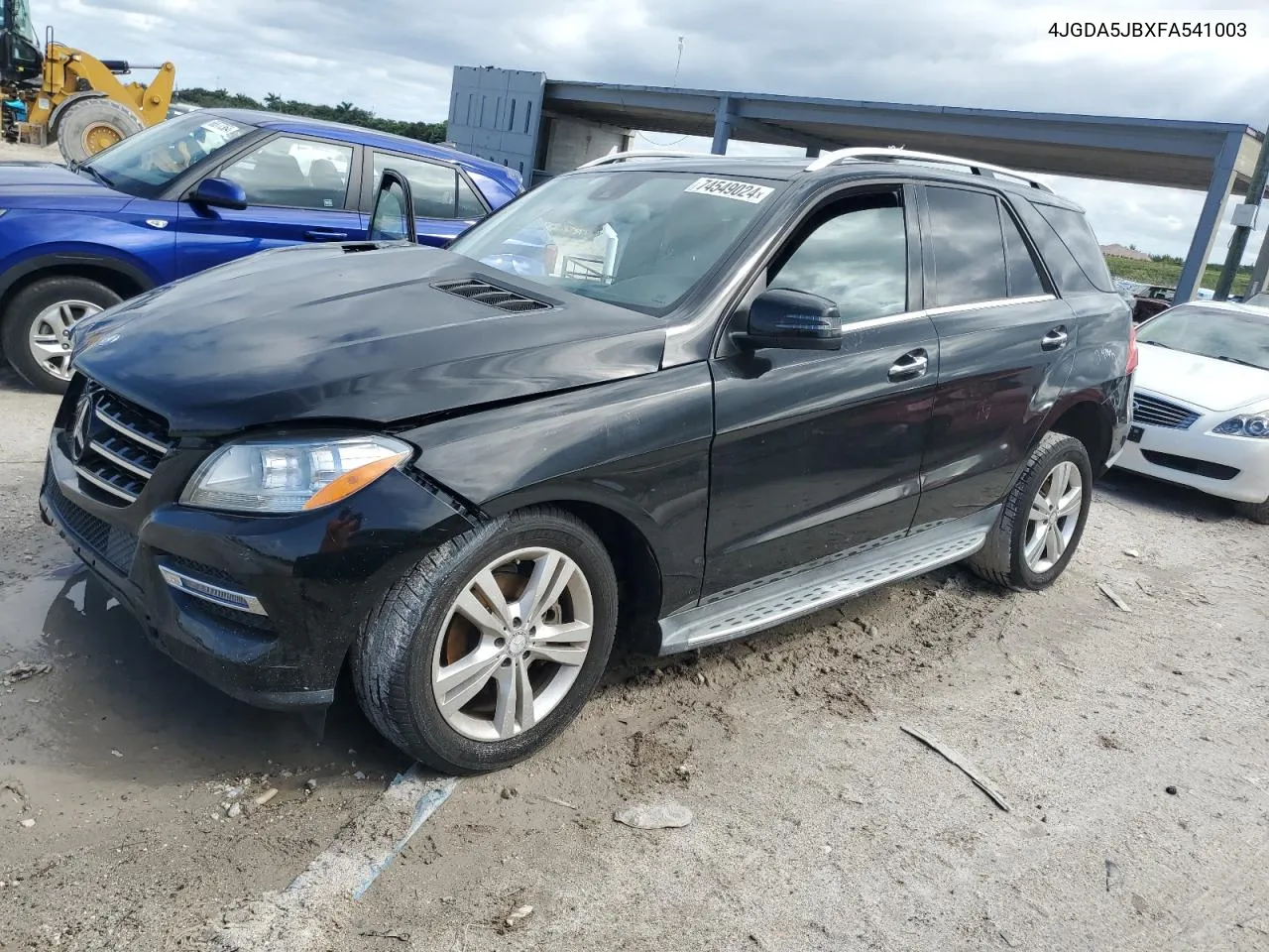 2015 Mercedes-Benz Ml 350 VIN: 4JGDA5JBXFA541003 Lot: 74549024