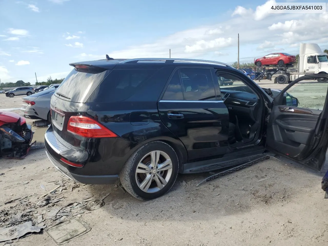 2015 Mercedes-Benz Ml 350 VIN: 4JGDA5JBXFA541003 Lot: 74549024