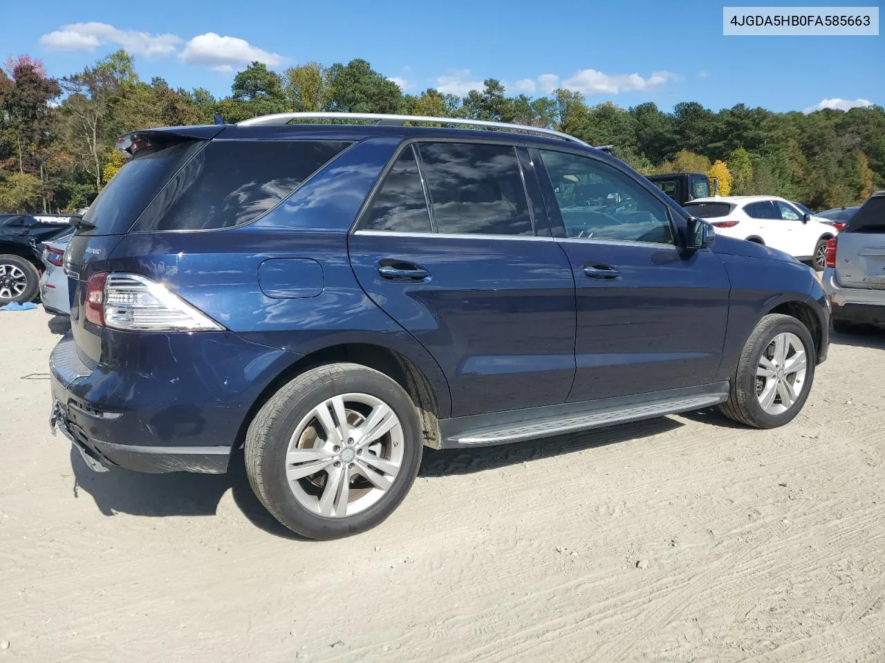 2015 Mercedes-Benz Ml 350 4Matic VIN: 4JGDA5HB0FA585663 Lot: 75163734