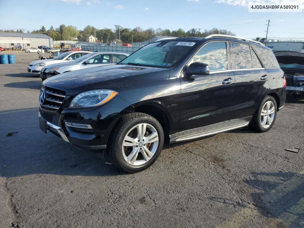 2015 Mercedes-Benz Ml 350 4Matic VIN: 4JGDA5HB9FA589291 Lot: 75466794