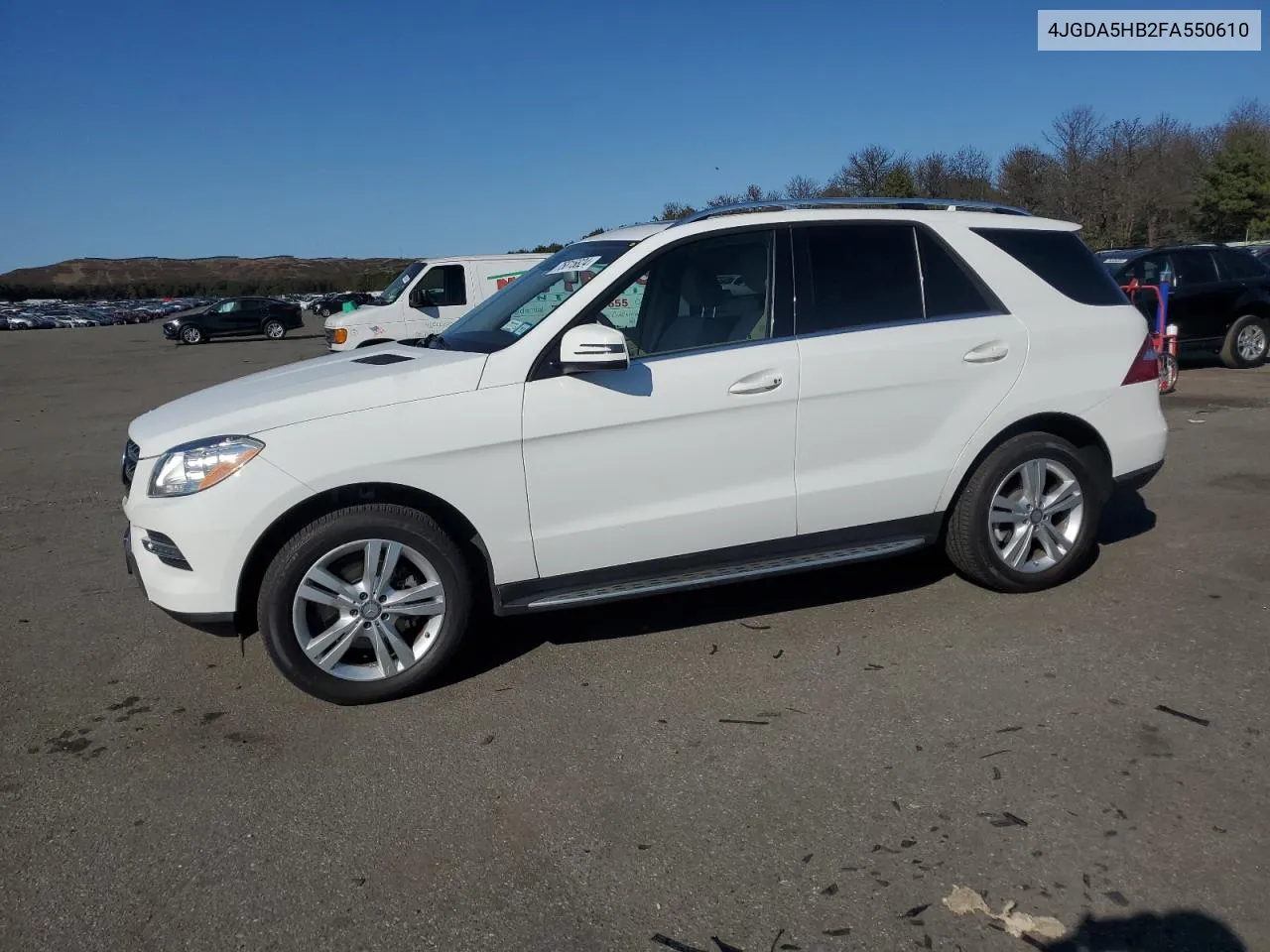 2015 Mercedes-Benz Ml 350 4Matic VIN: 4JGDA5HB2FA550610 Lot: 75815824