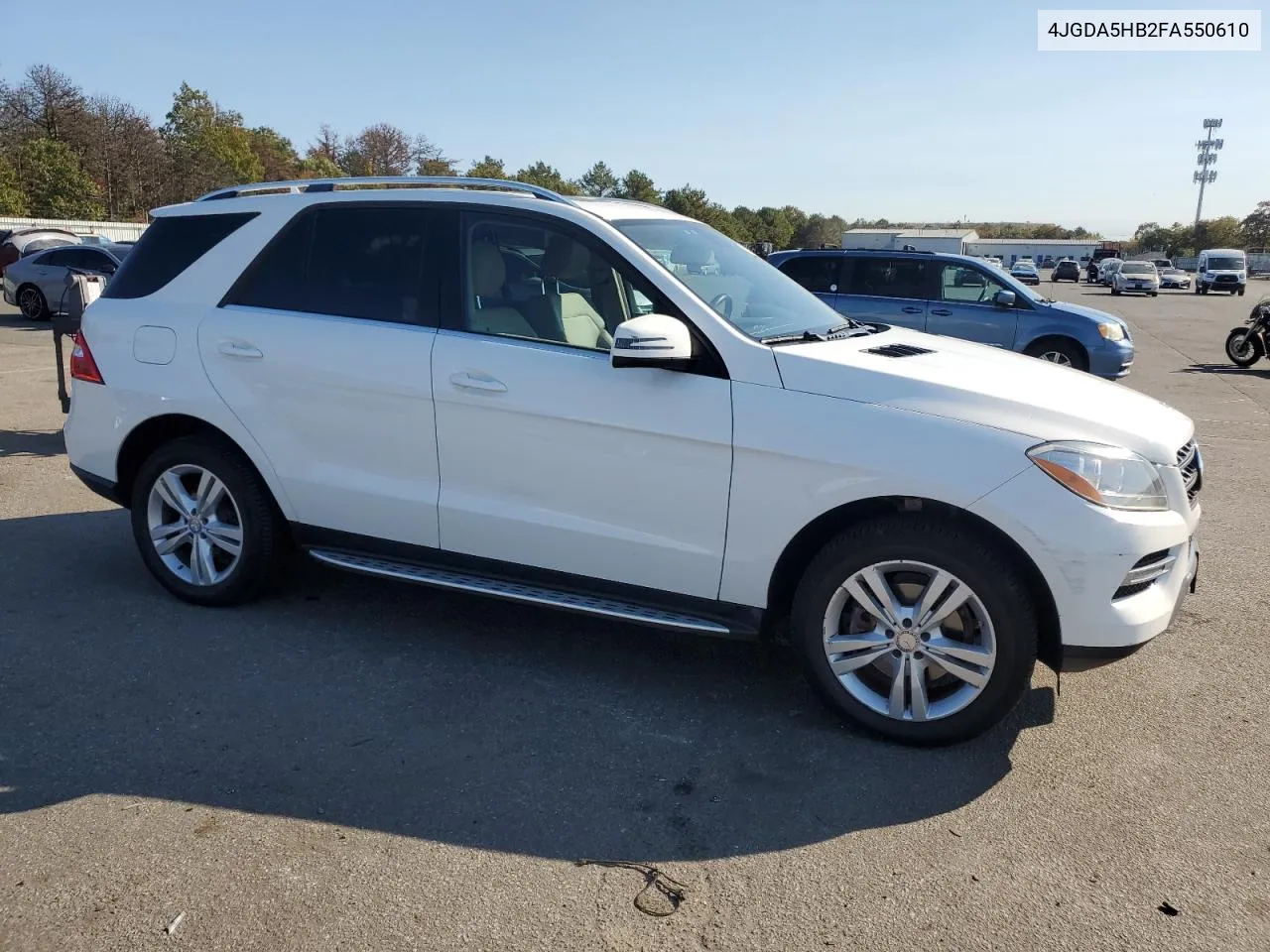 2015 Mercedes-Benz Ml 350 4Matic VIN: 4JGDA5HB2FA550610 Lot: 75815824