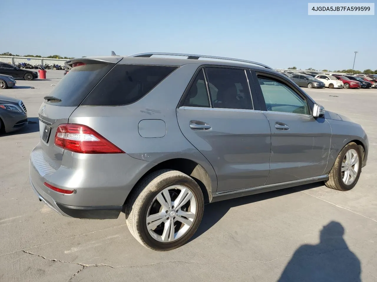 2015 Mercedes-Benz Ml 350 VIN: 4JGDA5JB7FA599599 Lot: 75822264