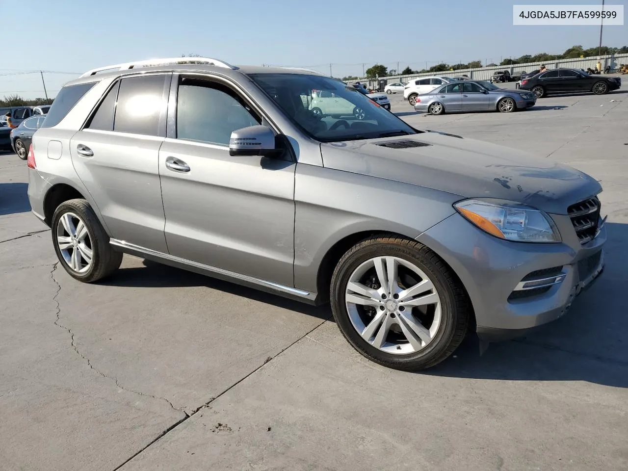 2015 Mercedes-Benz Ml 350 VIN: 4JGDA5JB7FA599599 Lot: 75822264