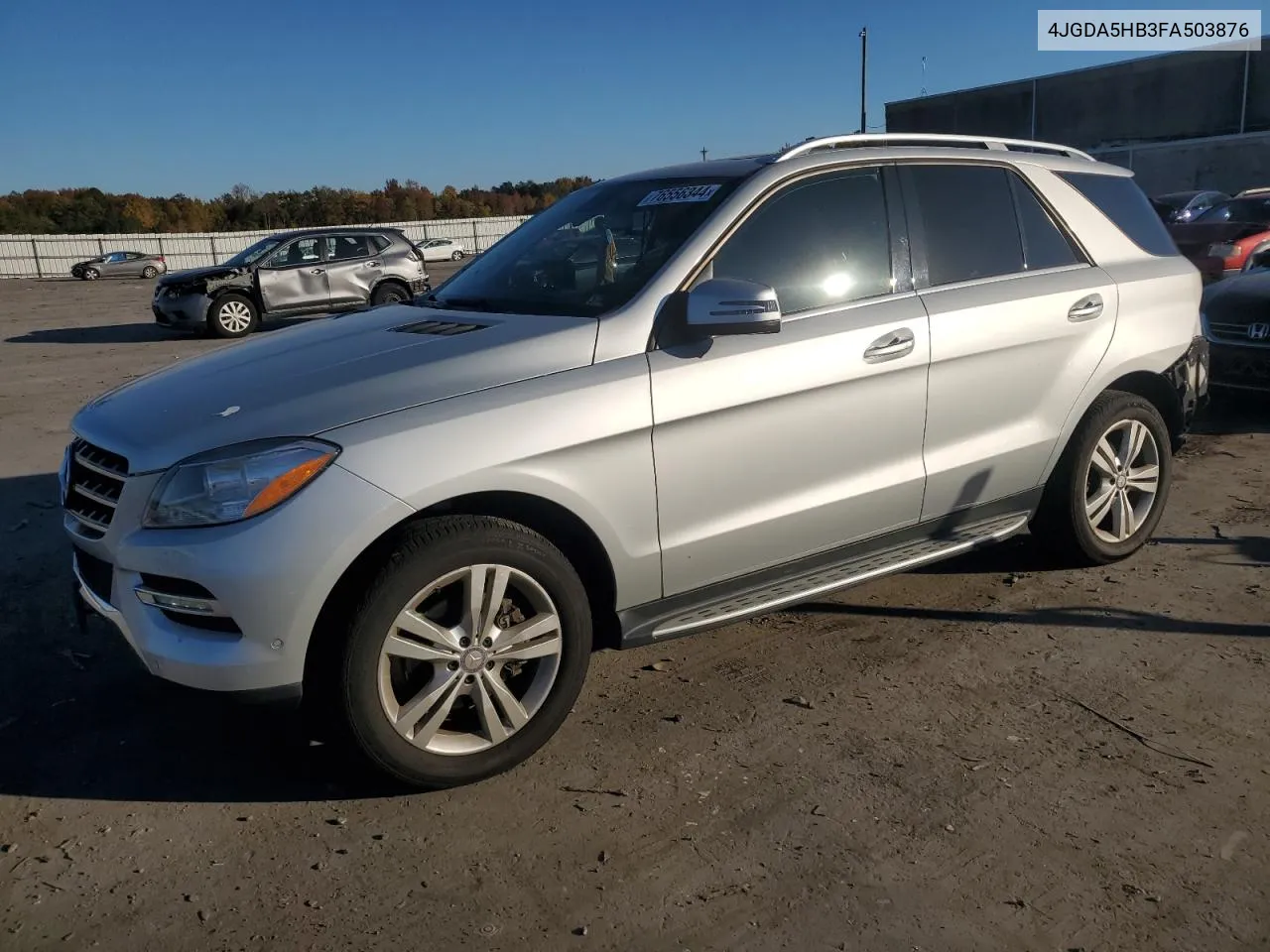 2015 Mercedes-Benz Ml 350 4Matic VIN: 4JGDA5HB3FA503876 Lot: 76556344