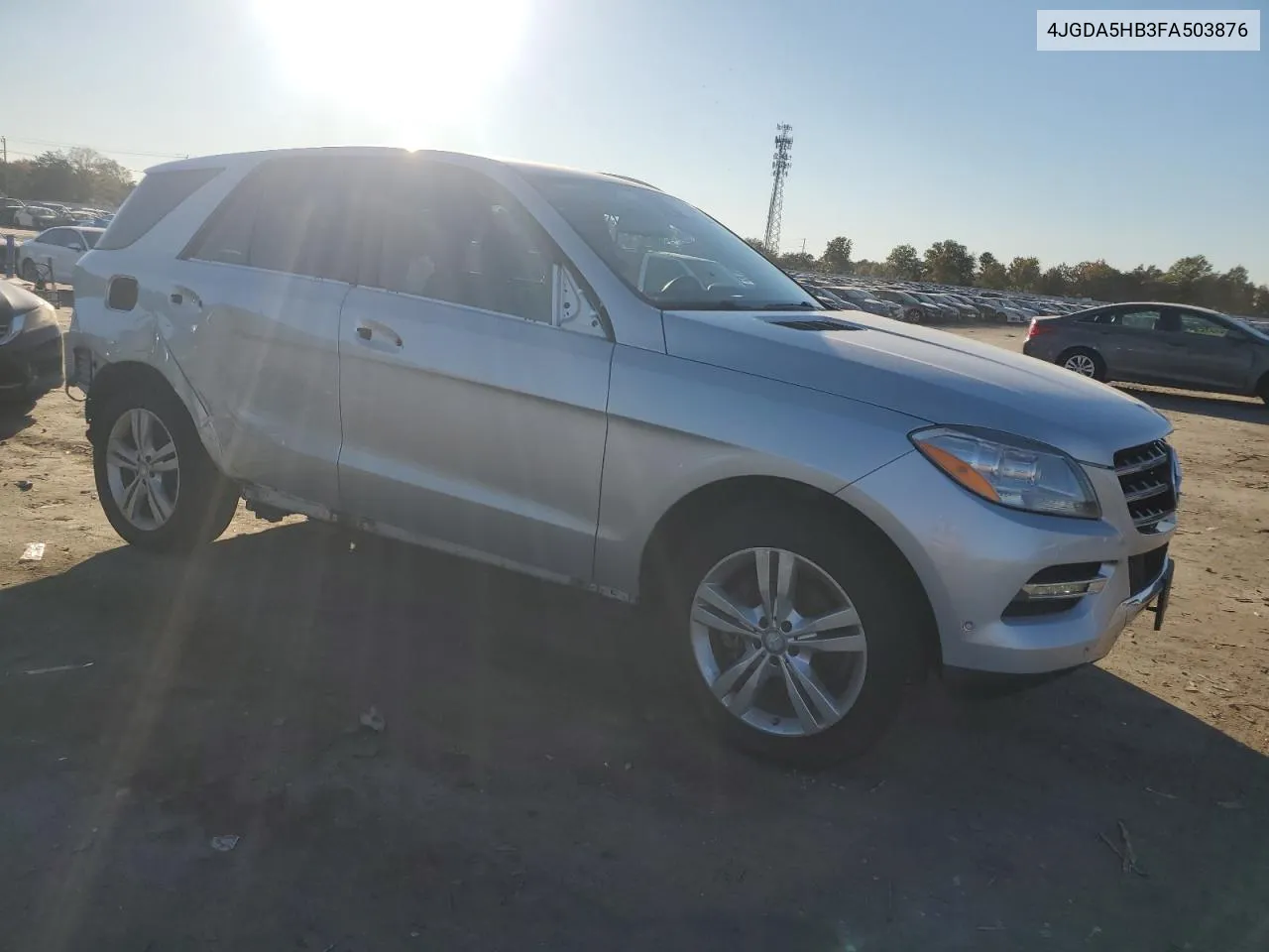 2015 Mercedes-Benz Ml 350 4Matic VIN: 4JGDA5HB3FA503876 Lot: 76556344