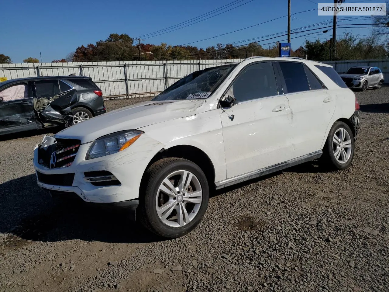 2015 Mercedes-Benz Ml 350 4Matic VIN: 4JGDA5HB6FA501877 Lot: 76696114