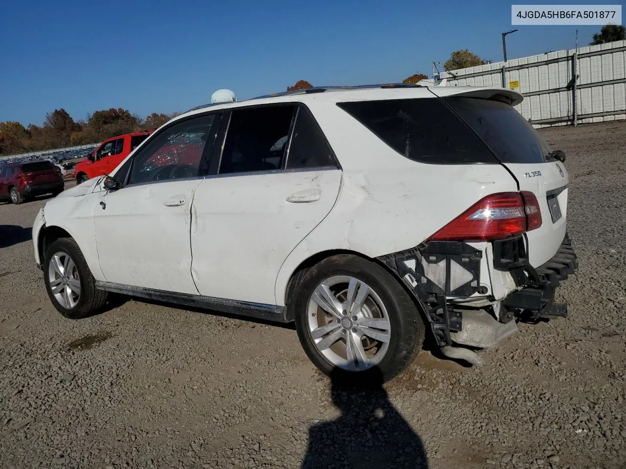 2015 Mercedes-Benz Ml 350 4Matic VIN: 4JGDA5HB6FA501877 Lot: 76696114