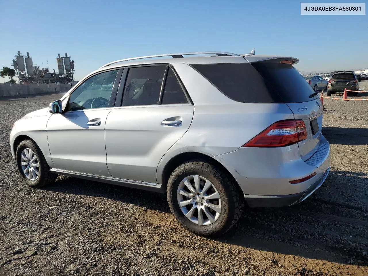 2015 Mercedes-Benz Ml 250 Bluetec VIN: 4JGDA0EB8FA580301 Lot: 76929154