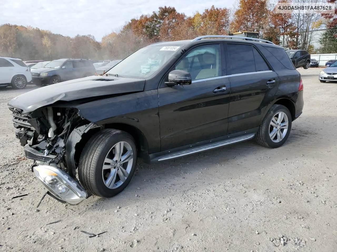 2015 Mercedes-Benz Ml 350 4Matic VIN: 4JGDA5HB1FA487628 Lot: 78001034