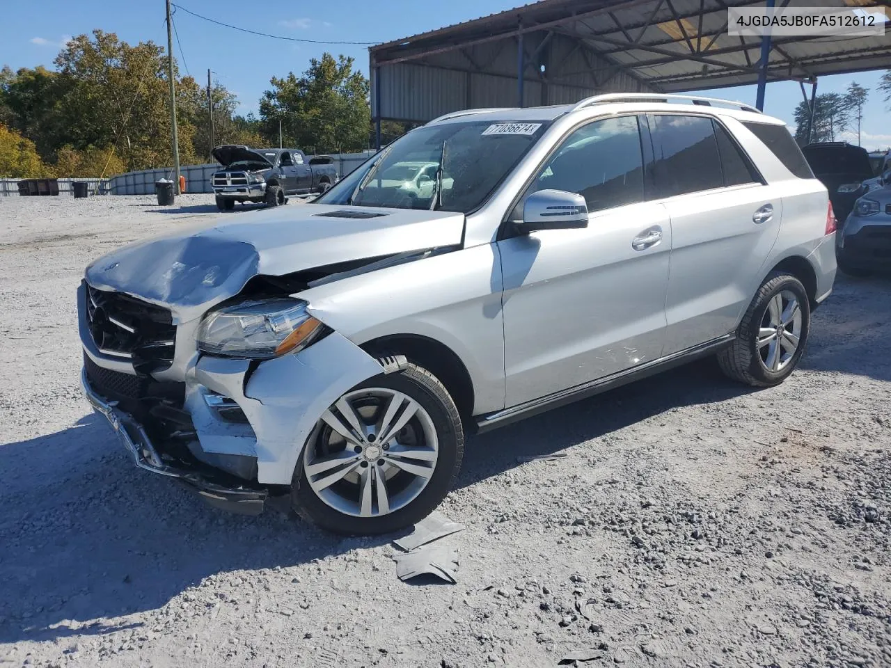 2015 Mercedes-Benz Ml 350 VIN: 4JGDA5JB0FA512612 Lot: 78022994