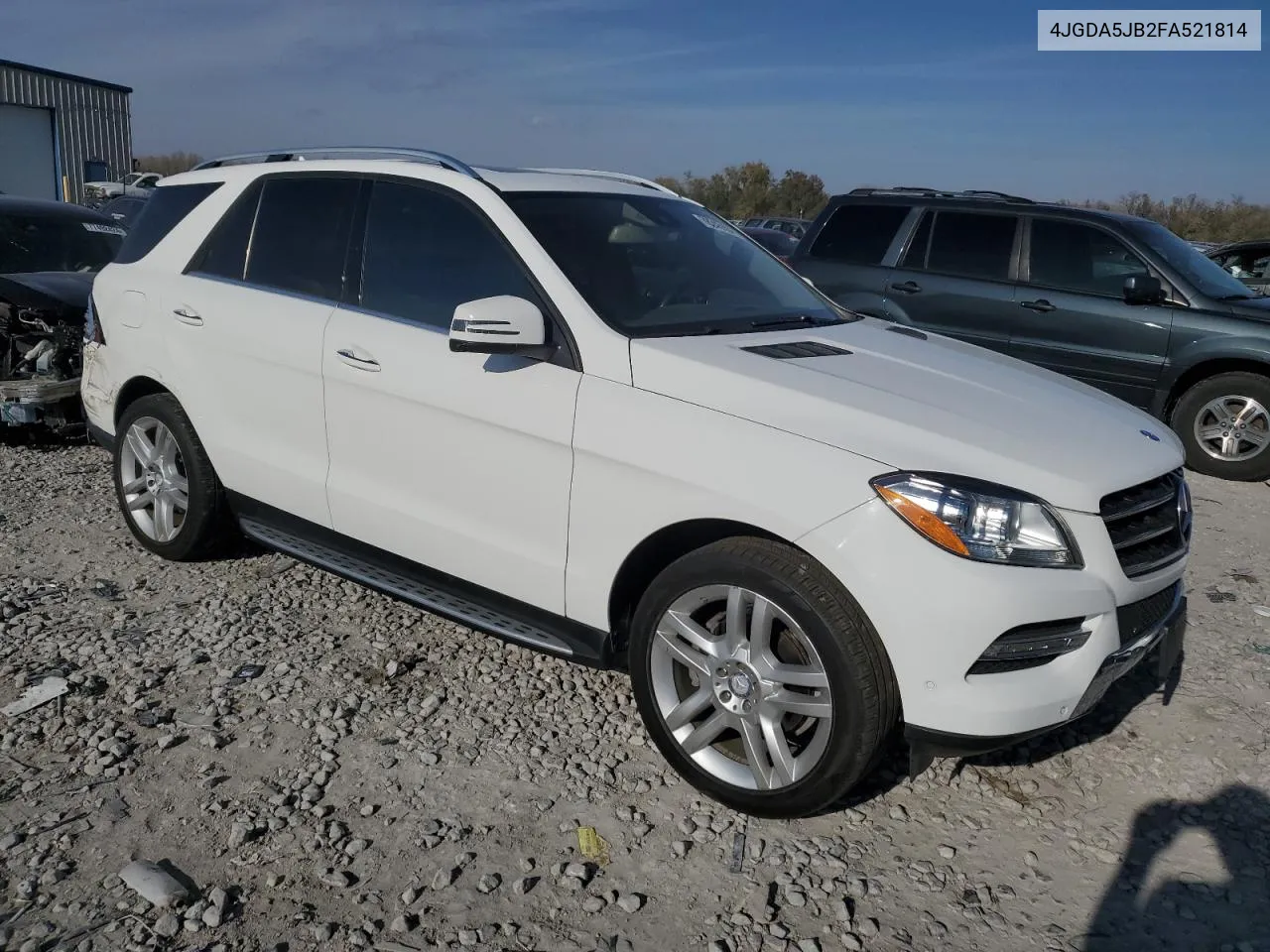 2015 Mercedes-Benz Ml 350 VIN: 4JGDA5JB2FA521814 Lot: 78243104