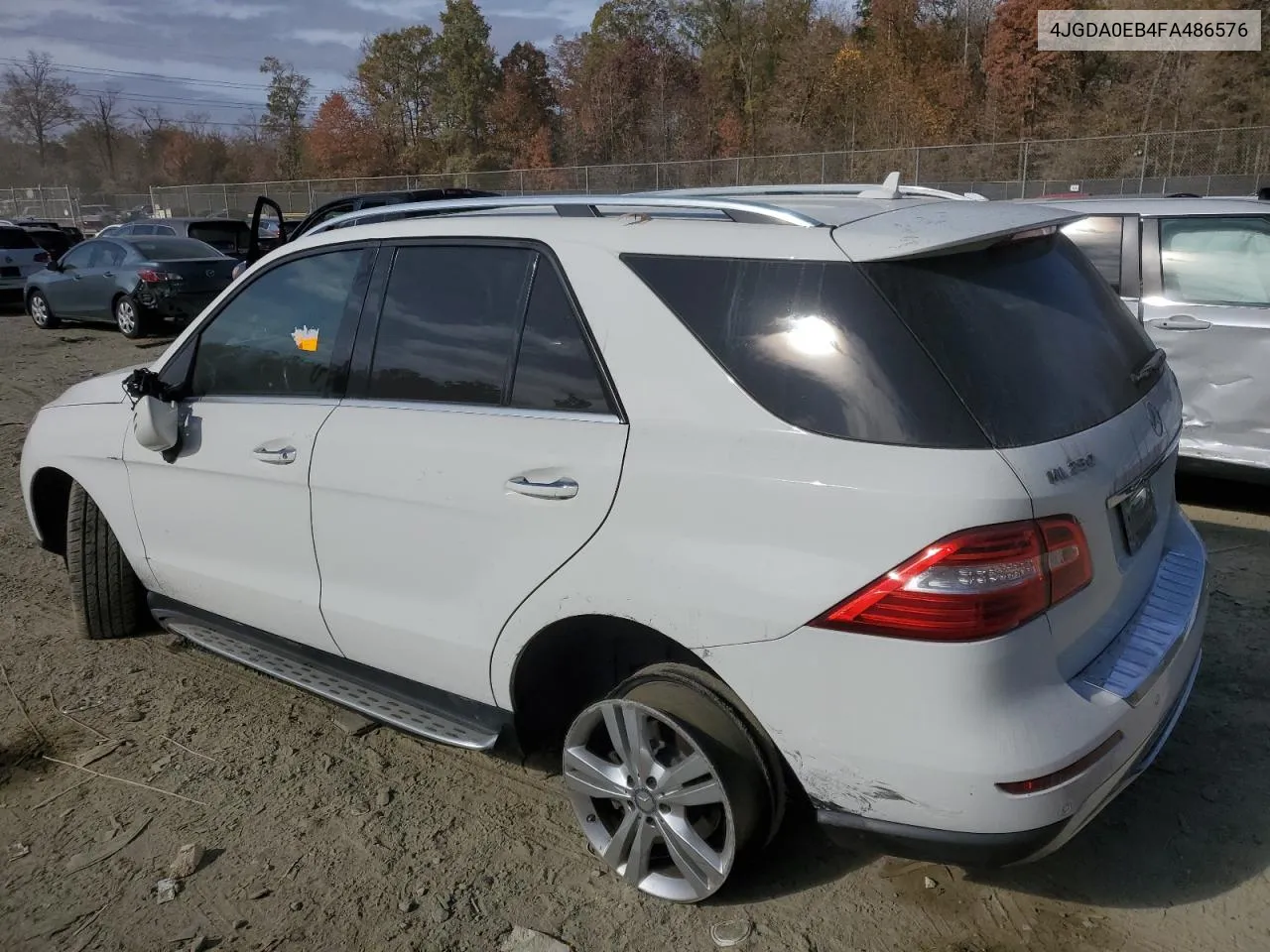 2015 Mercedes-Benz Ml 250 Bluetec VIN: 4JGDA0EB4FA486576 Lot: 78528844