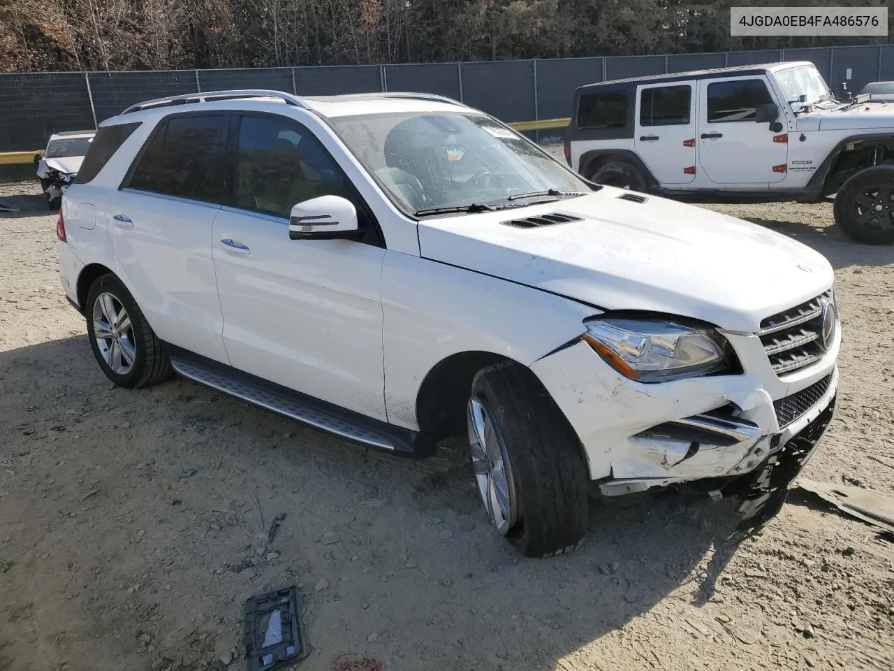 2015 Mercedes-Benz Ml 250 Bluetec VIN: 4JGDA0EB4FA486576 Lot: 78528844