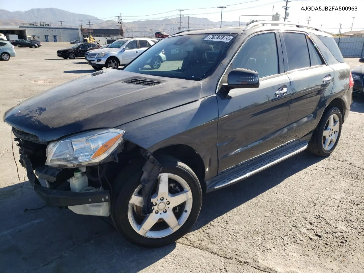 2015 Mercedes-Benz Ml 350 VIN: 4JGDA5JB2FA500963 Lot: 78604814