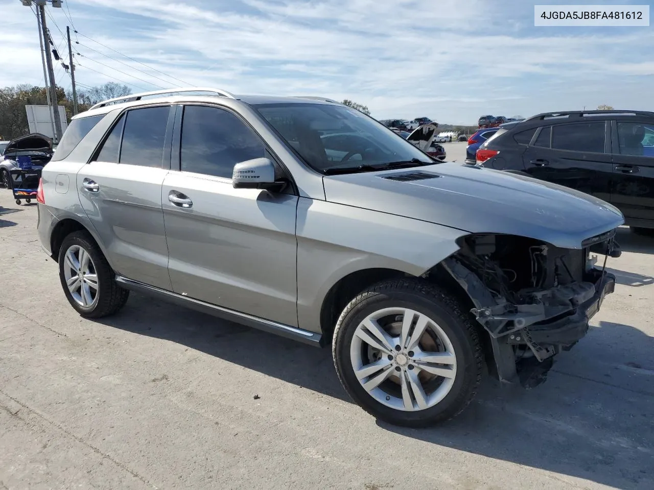 2015 Mercedes-Benz Ml 350 VIN: 4JGDA5JB8FA481612 Lot: 79011444