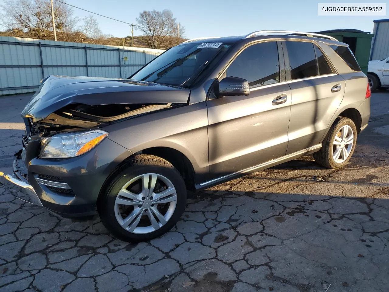 2015 Mercedes-Benz Ml 250 Bluetec VIN: 4JGDA0EB5FA559552 Lot: 80150014