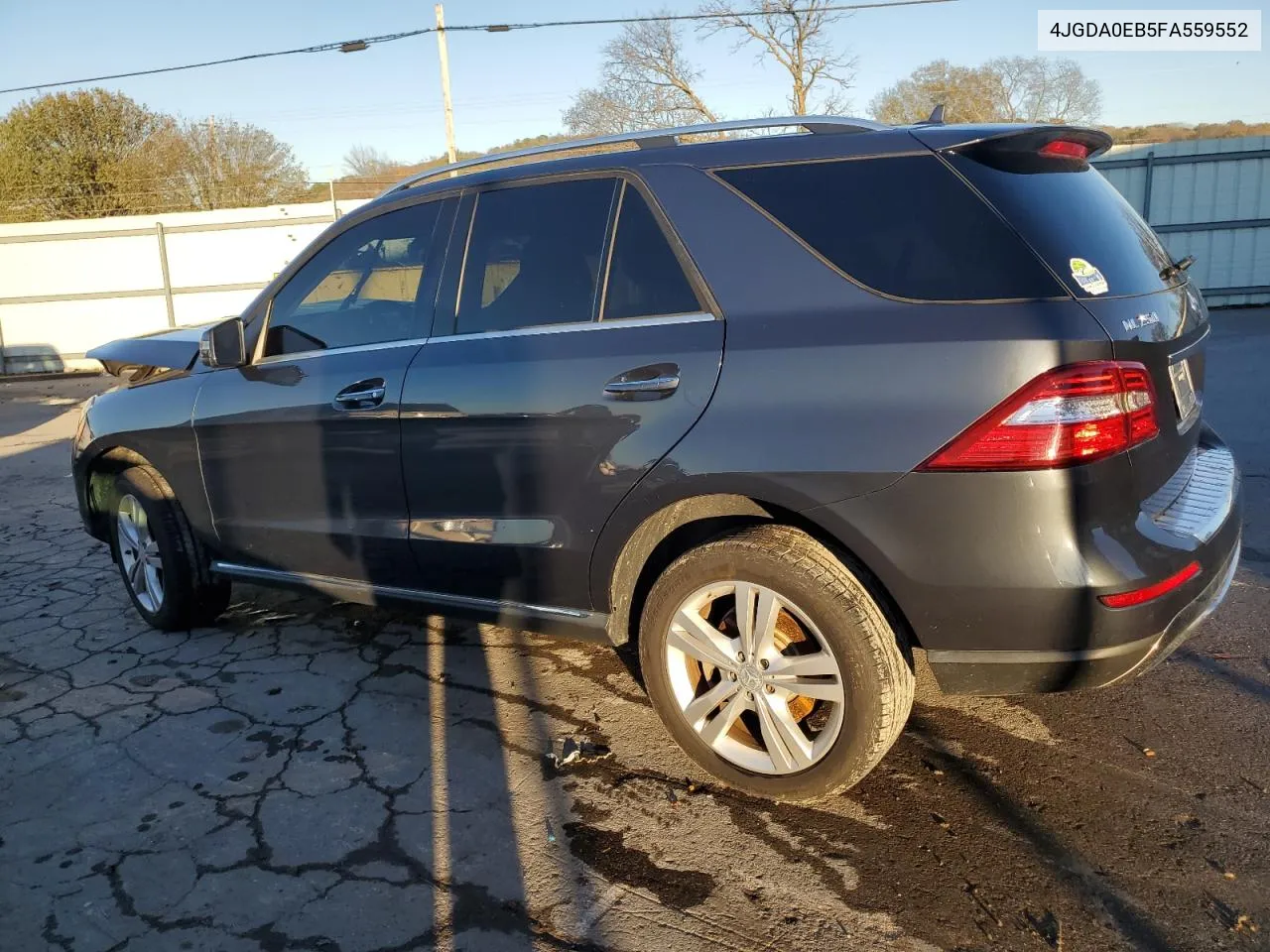 2015 Mercedes-Benz Ml 250 Bluetec VIN: 4JGDA0EB5FA559552 Lot: 80150014