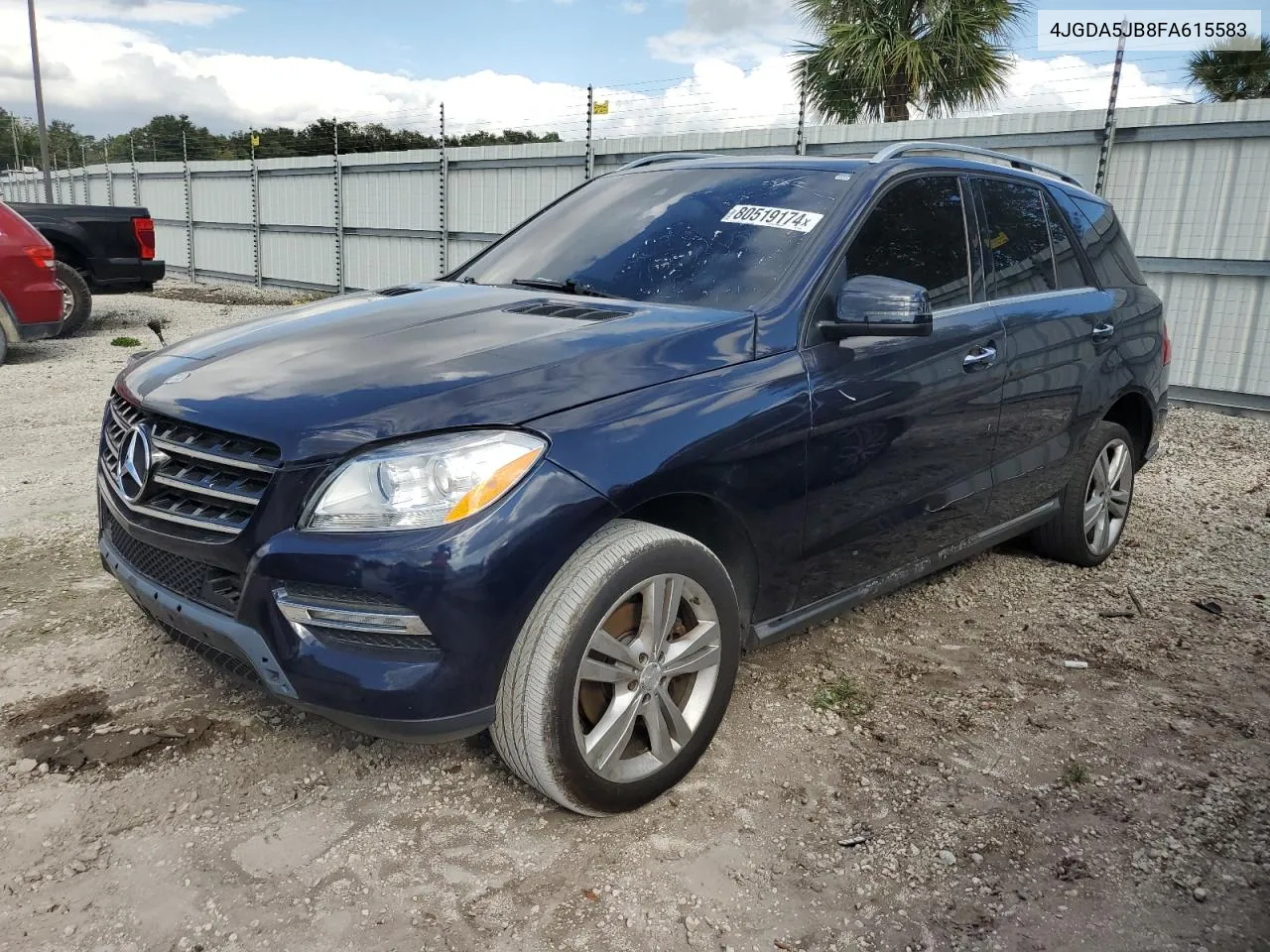 2015 Mercedes-Benz Ml 350 VIN: 4JGDA5JB8FA615583 Lot: 80519174