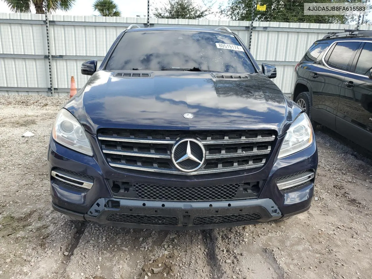 2015 Mercedes-Benz Ml 350 VIN: 4JGDA5JB8FA615583 Lot: 80519174