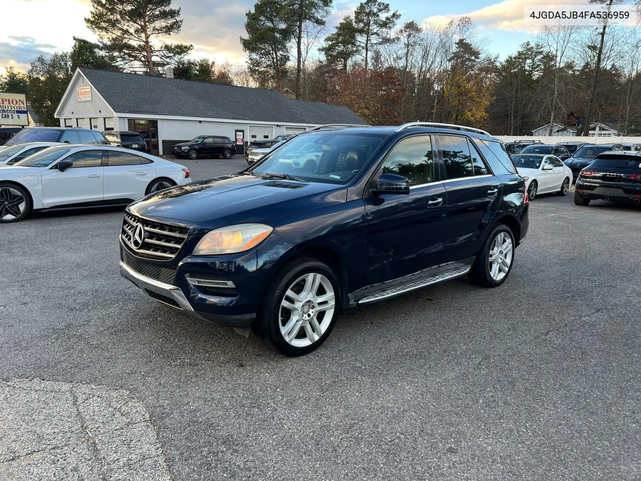 2015 Mercedes-Benz Ml 350 VIN: 4JGDA5JB4FA536959 Lot: 80584174