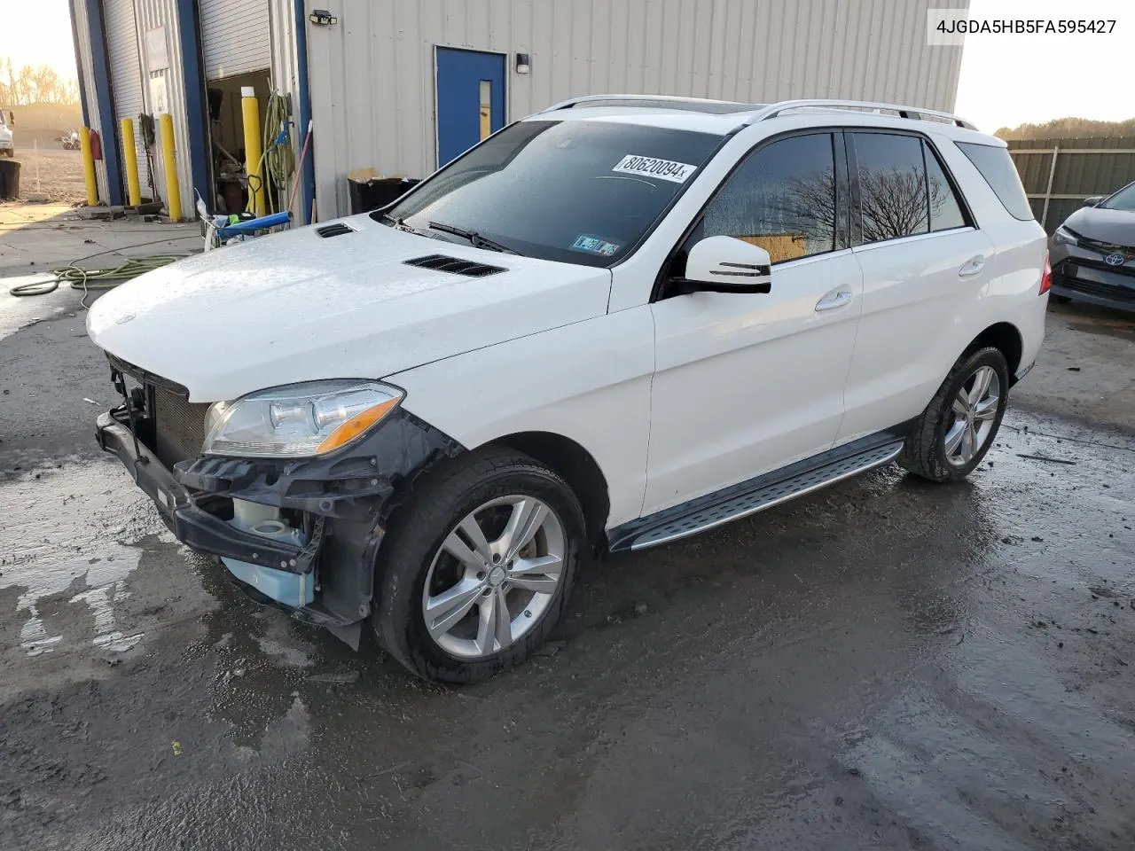 2015 Mercedes-Benz Ml 350 4Matic VIN: 4JGDA5HB5FA595427 Lot: 80620094