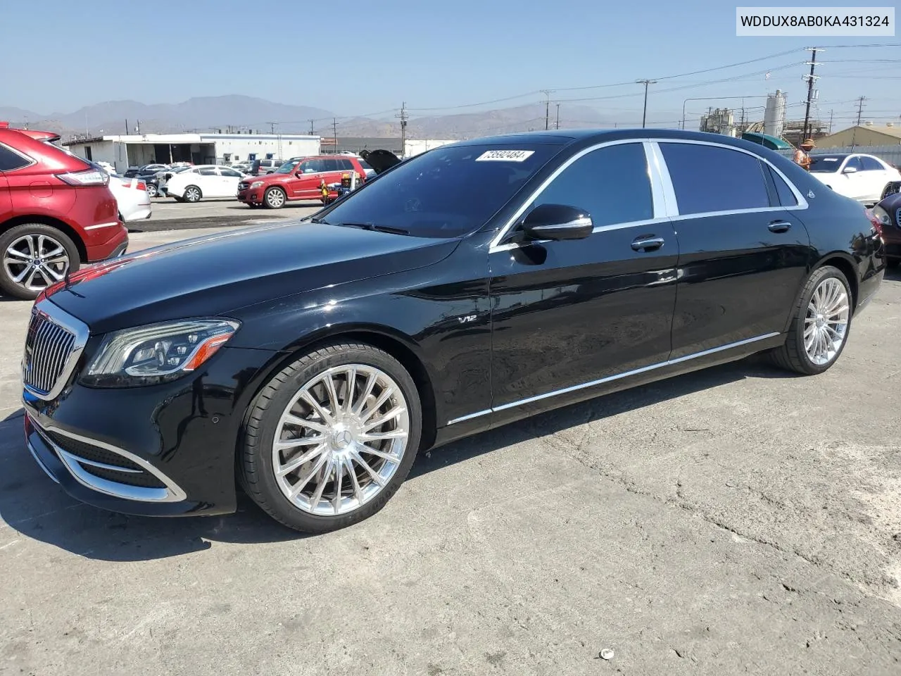 2019 Mercedes-Benz S Mercedes-Maybach S650 VIN: WDDUX8AB0KA431324 Lot: 73592484