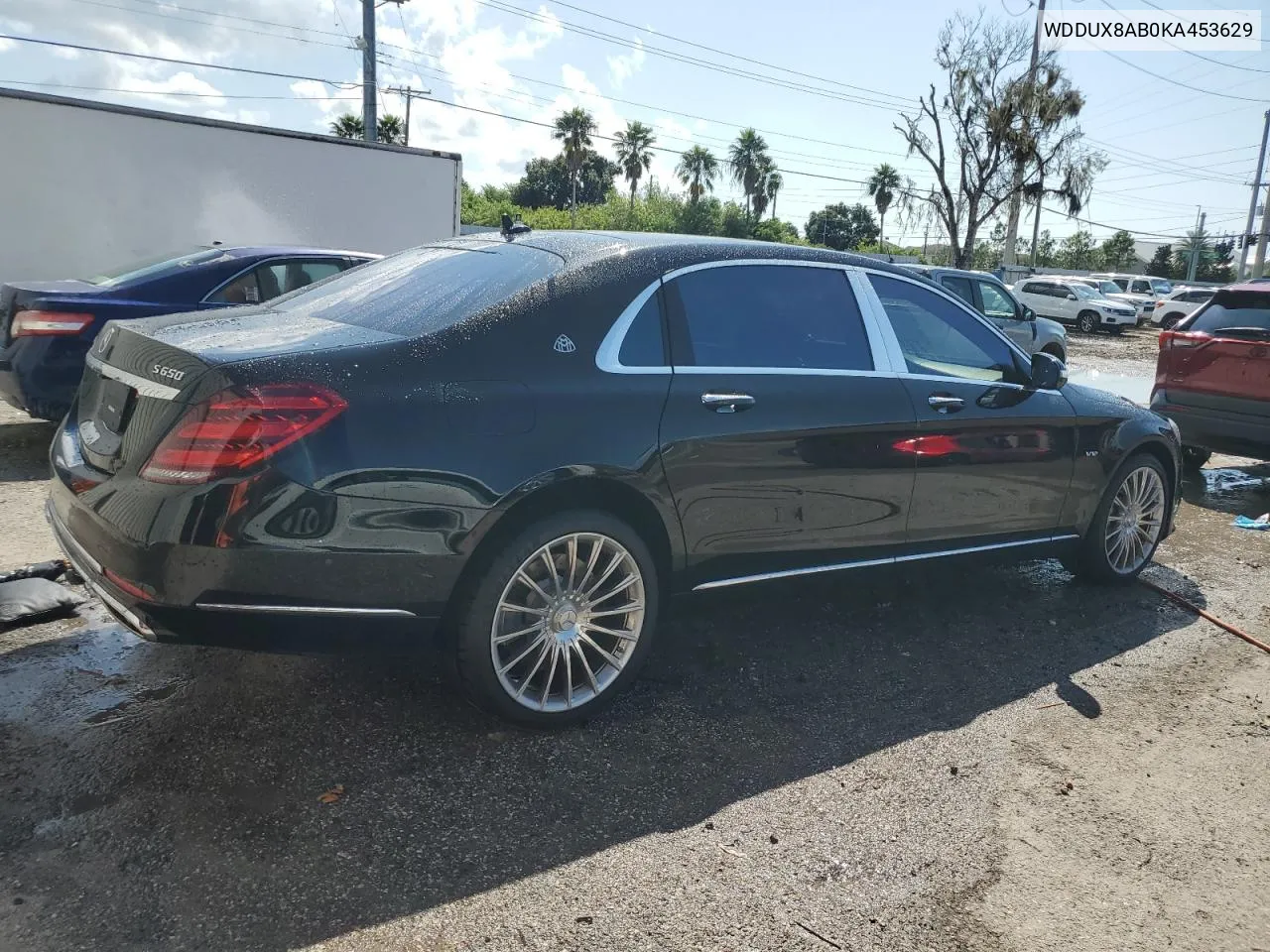 2019 Mercedes-Benz S Mercedes-Maybach S650 VIN: WDDUX8AB0KA453629 Lot: 73829344