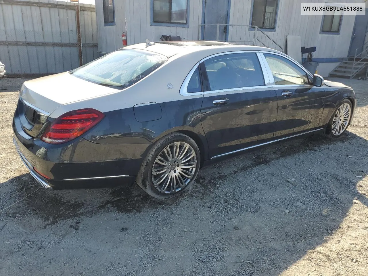 2020 Mercedes-Benz S Mercedes-Maybach S560 4Matic VIN: W1KUX8GB9LA551888 Lot: 70823284