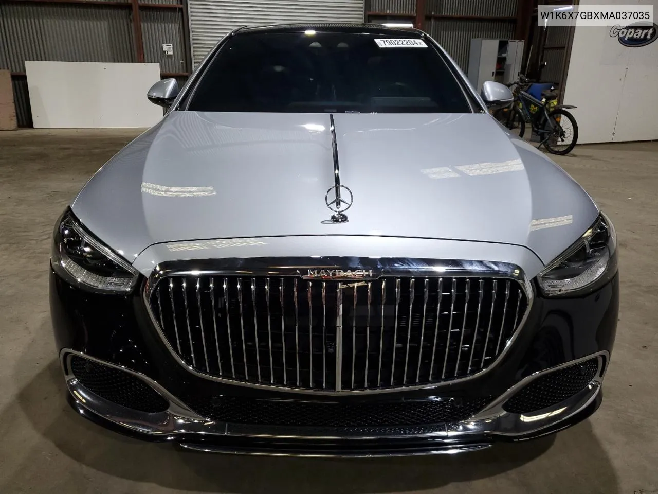 2021 Mercedes-Benz S Mercedes-Maybach S 580 4M VIN: W1K6X7GBXMA037035 Lot: 79022204