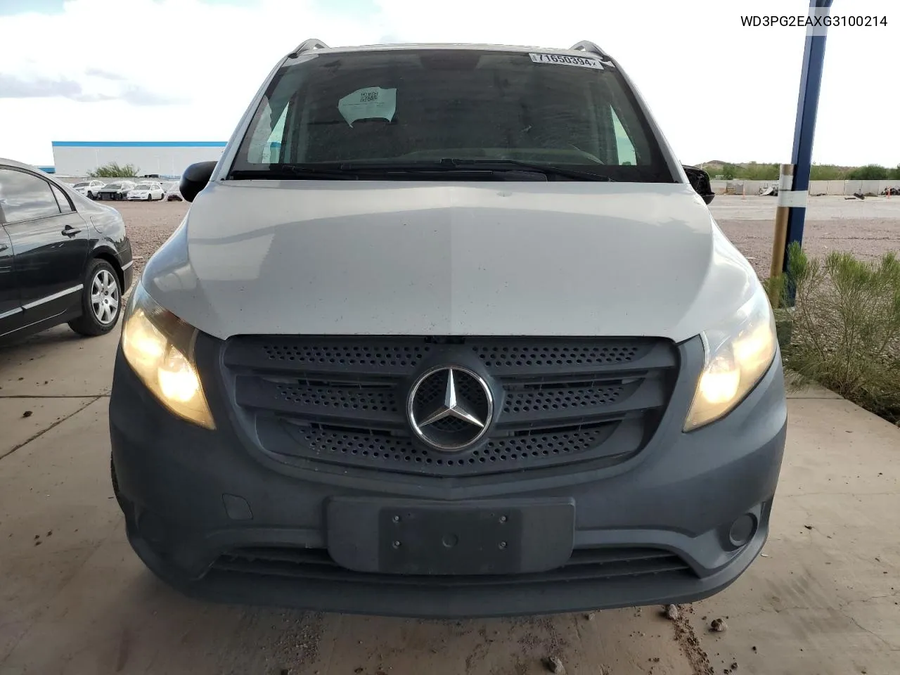 2016 Mercedes-Benz Metris VIN: WD3PG2EAXG3100214 Lot: 71650394