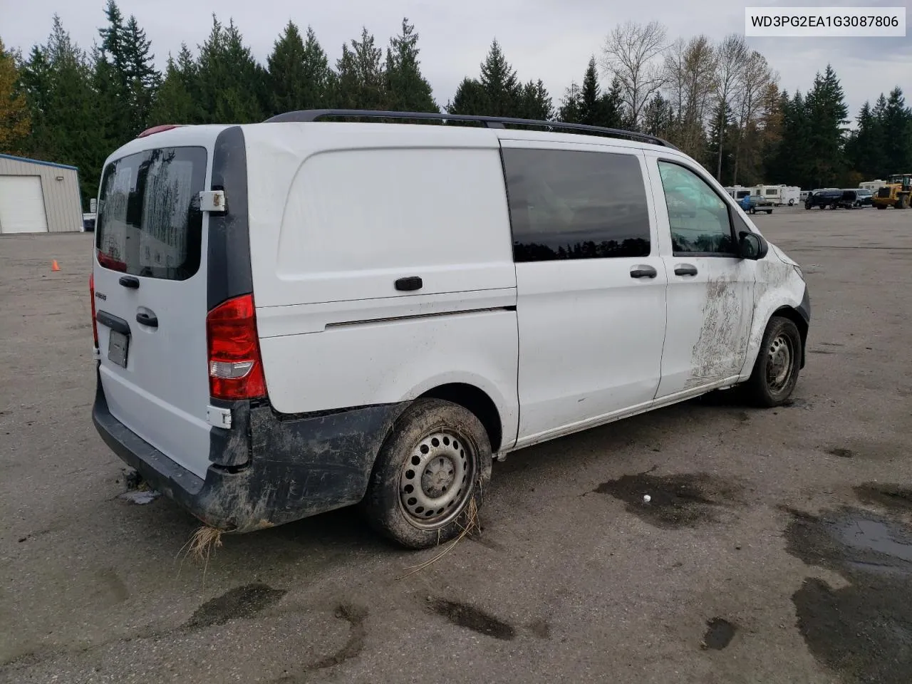 2016 Mercedes-Benz Metris VIN: WD3PG2EA1G3087806 Lot: 77686264