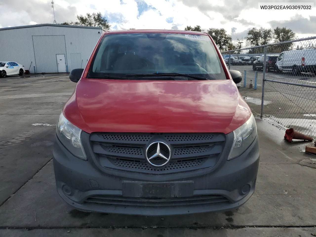 2016 Mercedes-Benz Metris VIN: WD3PG2EA9G3097032 Lot: 80261444